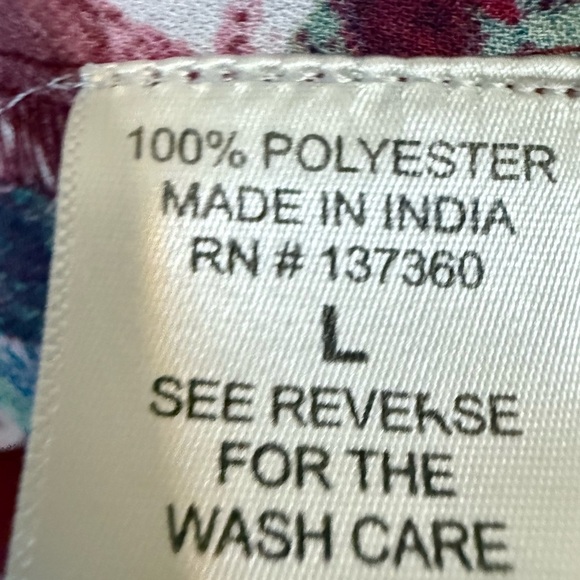 Red Ruffled Cold Shoulder Blouse - Picture 2 of 2